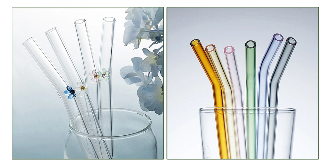 Cheap High Borosilicate Straight Recyclable Drinking Glass Straws Manufacturer